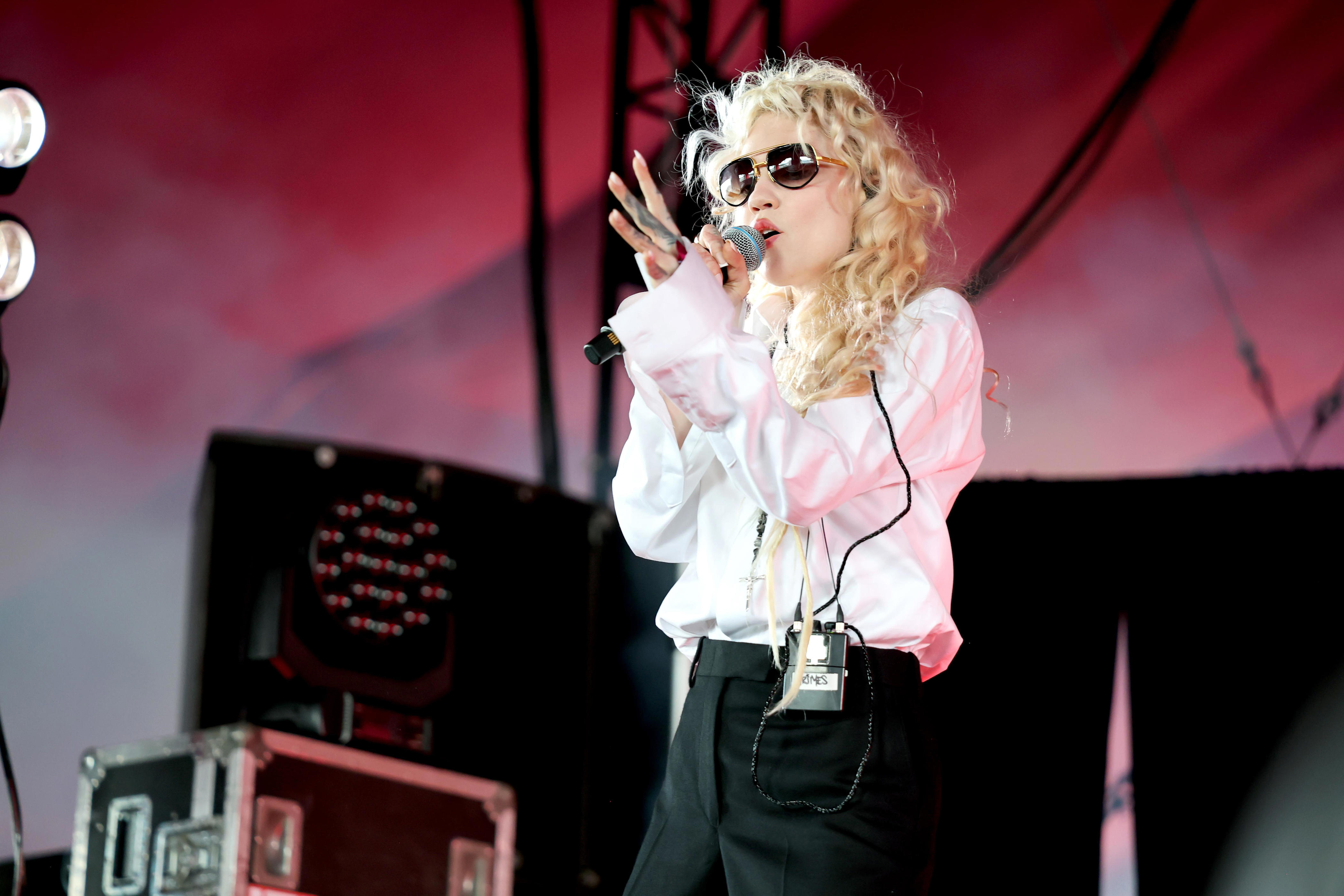 Watch: Grimes opens up about keeping Elon Musk out of her new album