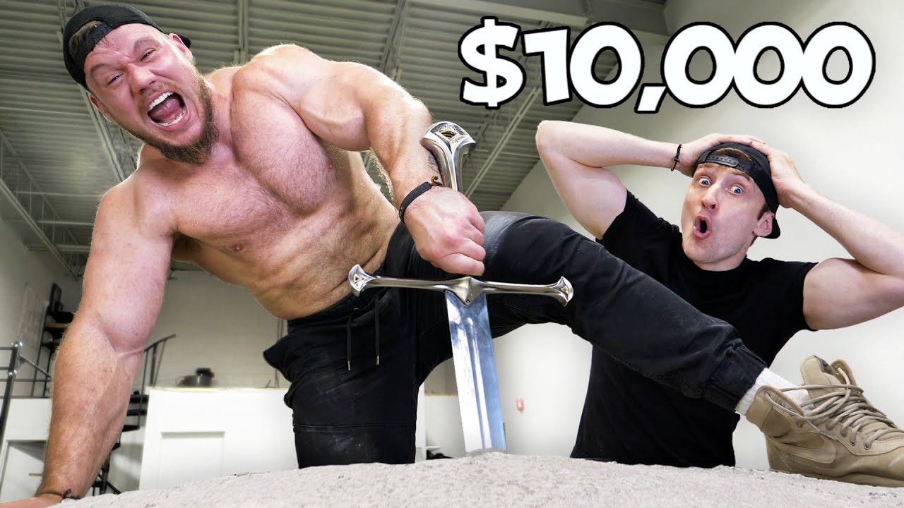 Who can pull the sword from the stone and win $10,000?