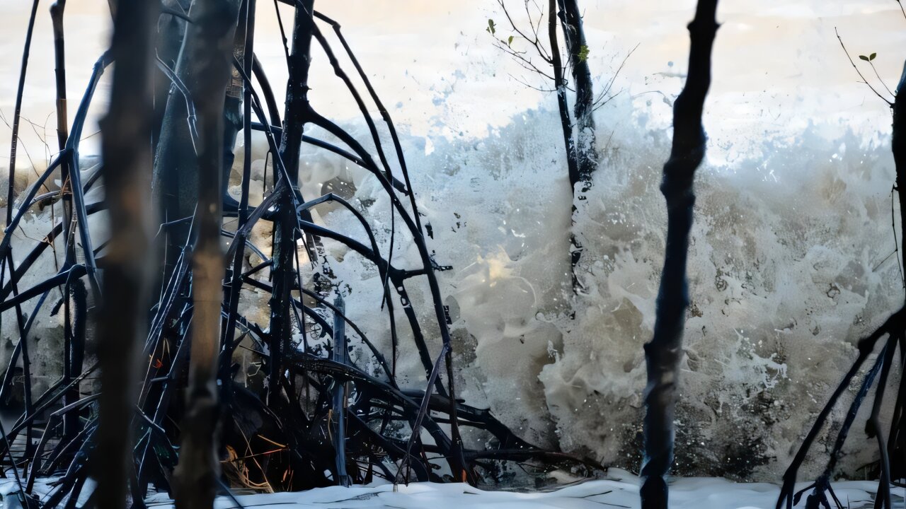 Mangroves shield coasts from waves, but seedlings need calm waters to ...