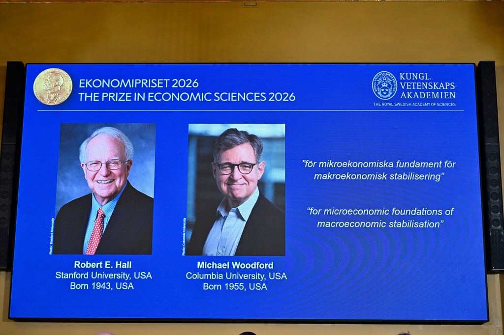 2 American economists win Nobel for work on managing economic shocks