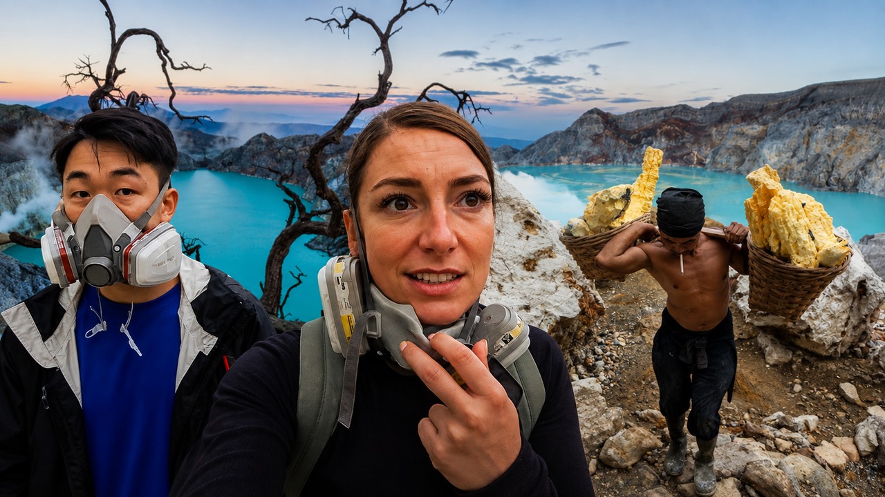 She hikes into Indonesia’s Ijen volcano and discovers the brutal ...