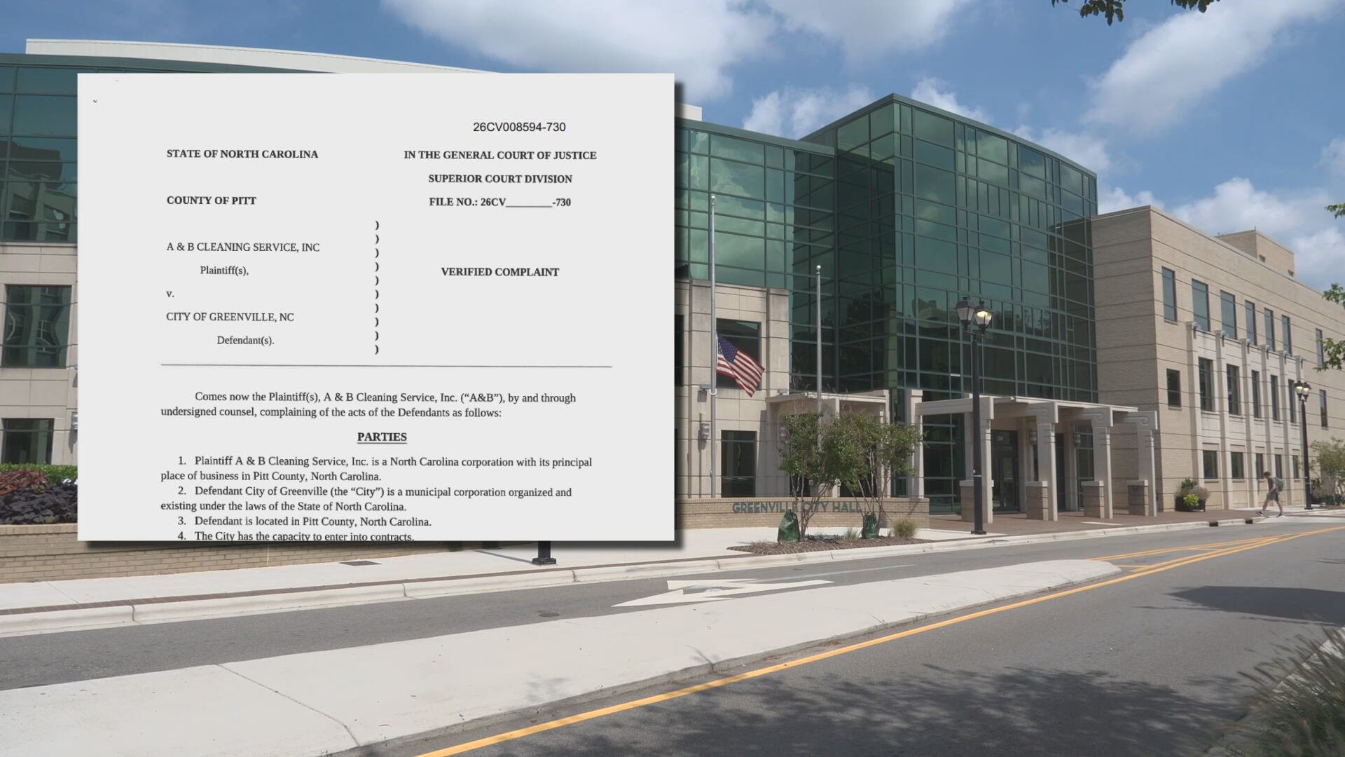 Lawsuit: City of Greenville breached contract with cleaning company in ...
