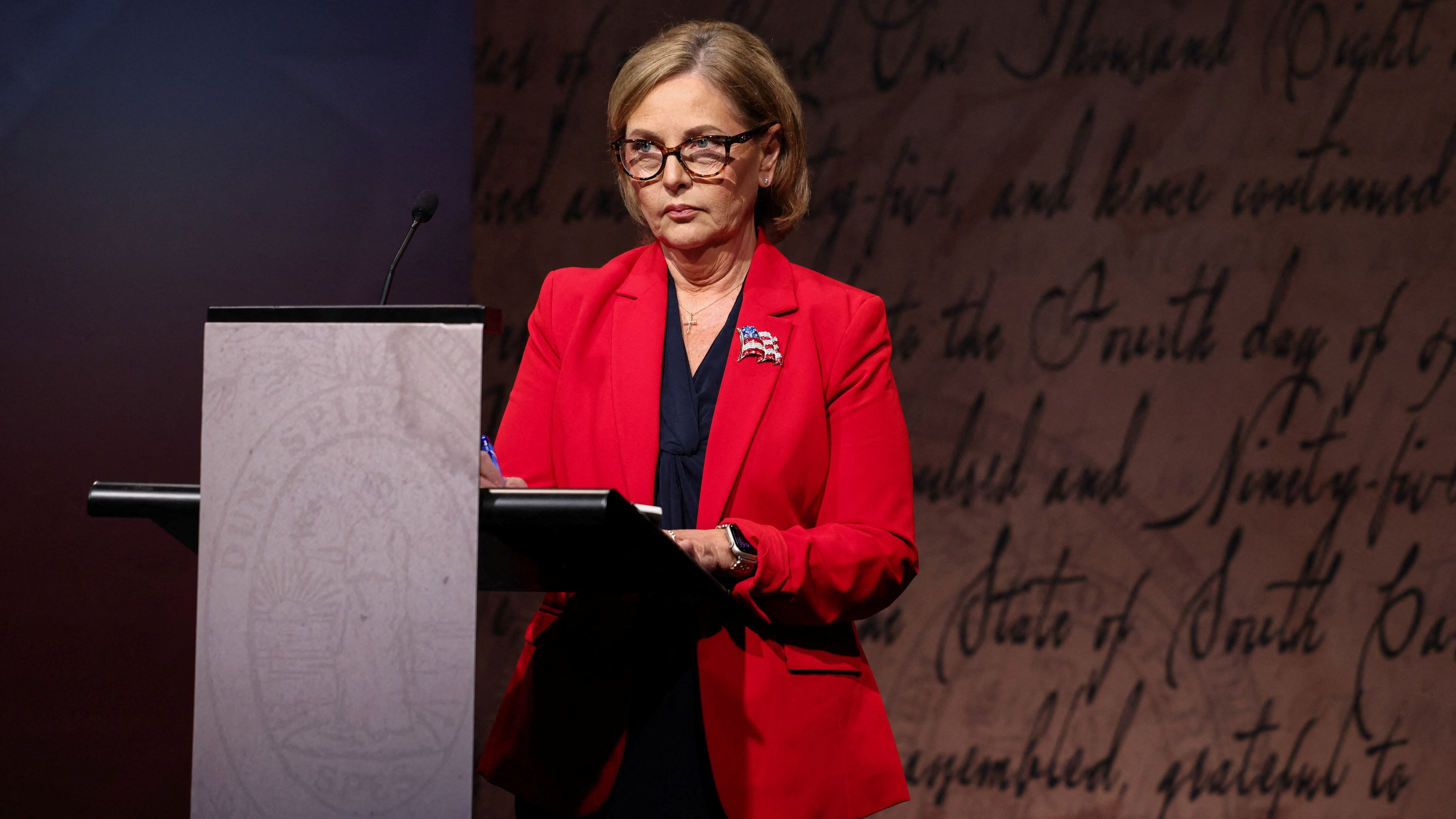 Darline Graham flees after debate flub