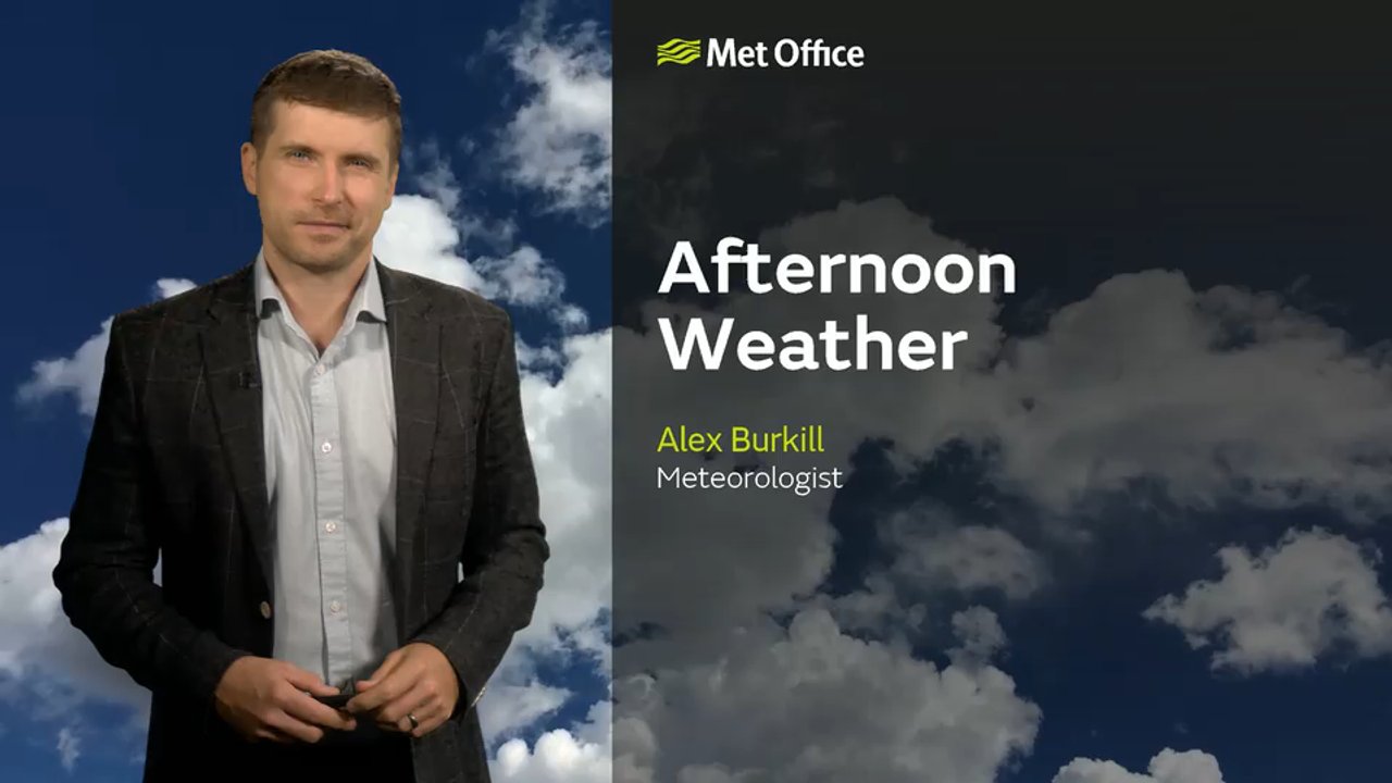 Met Office Monday afternoon weather forecast 28/09/26