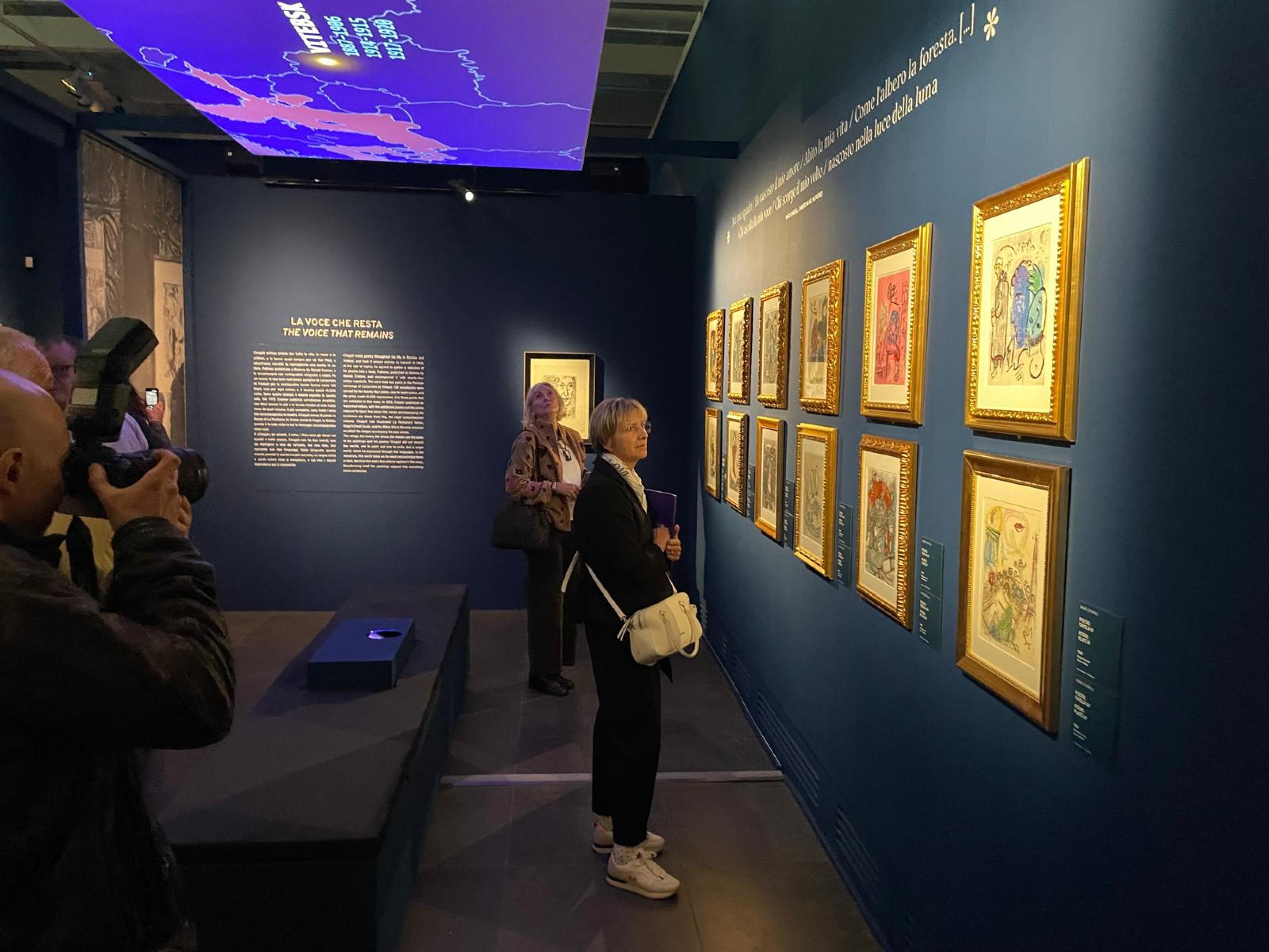 Vercelli, inaugurata la mostra dedicata a Marc Chagall