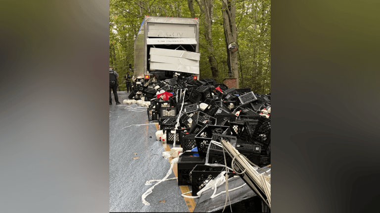 Dairy disaster: Big rig hauling milk spills cargo in Fairfax County ...