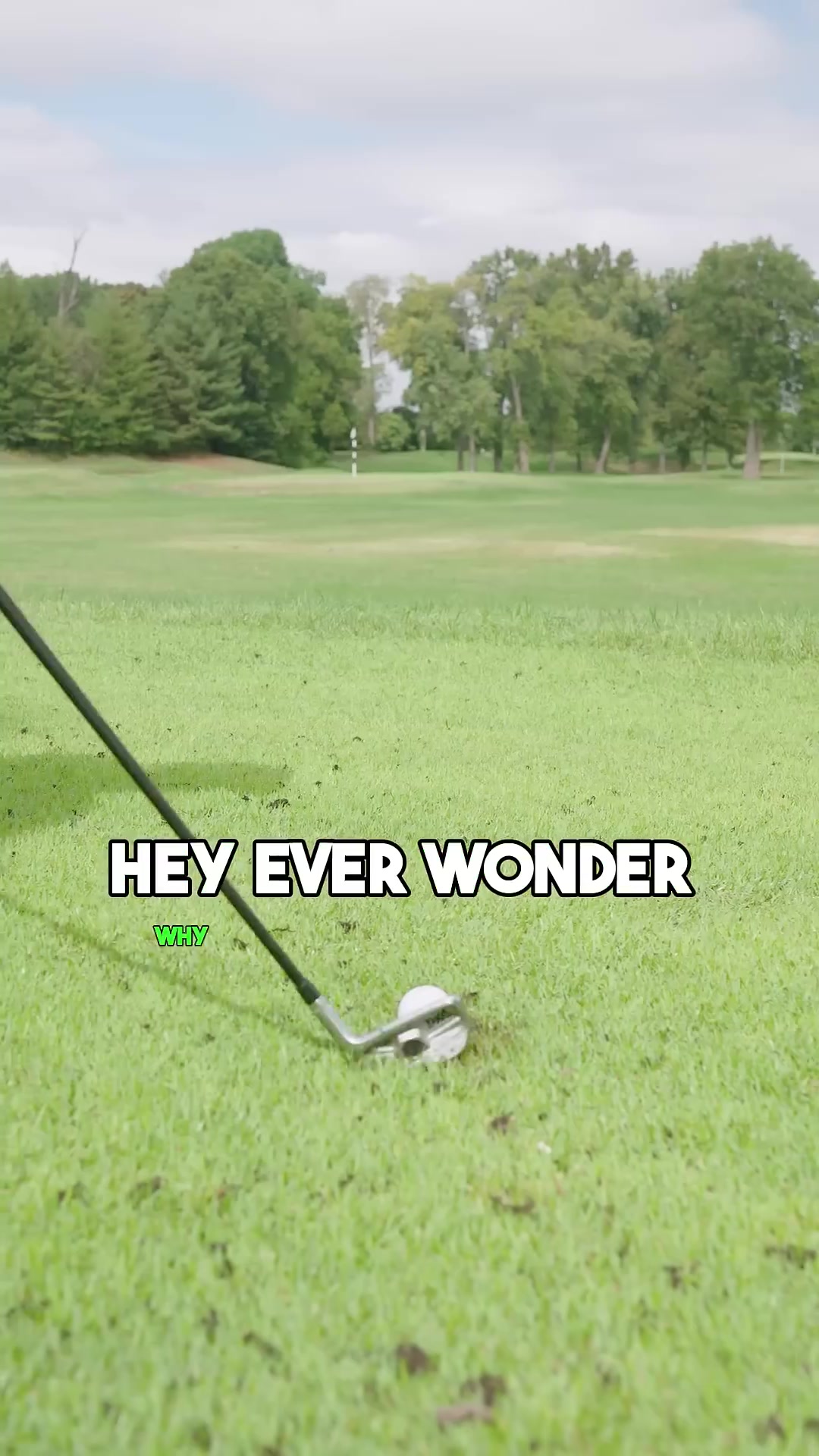 Stop hitting fat shots on wet turf