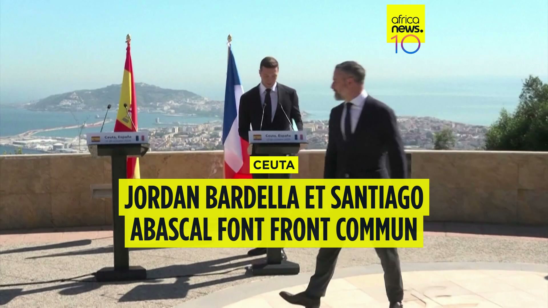 Jordan Bardella et Santiago Abascal affichent un front commun à Ceuta