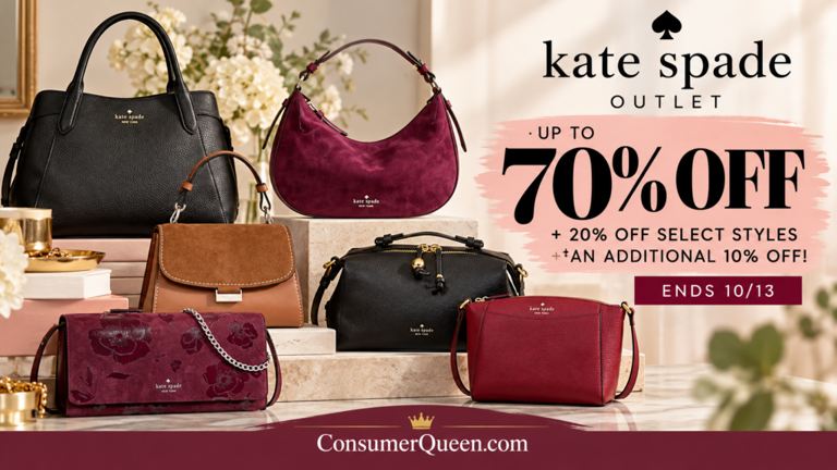 Outlet sale at Kate Spade: Up to 70% off plus extra savings
