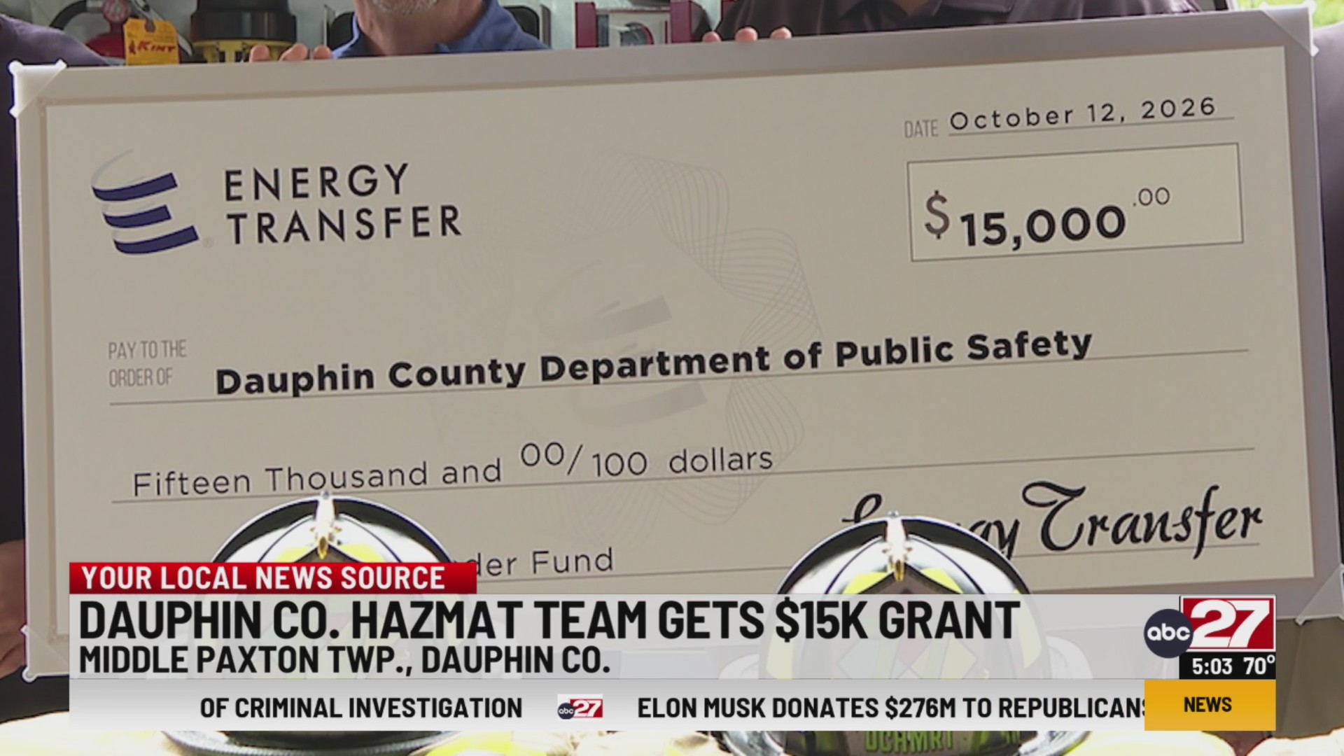 Midstate hazmat team awarded grant for new PPE gear