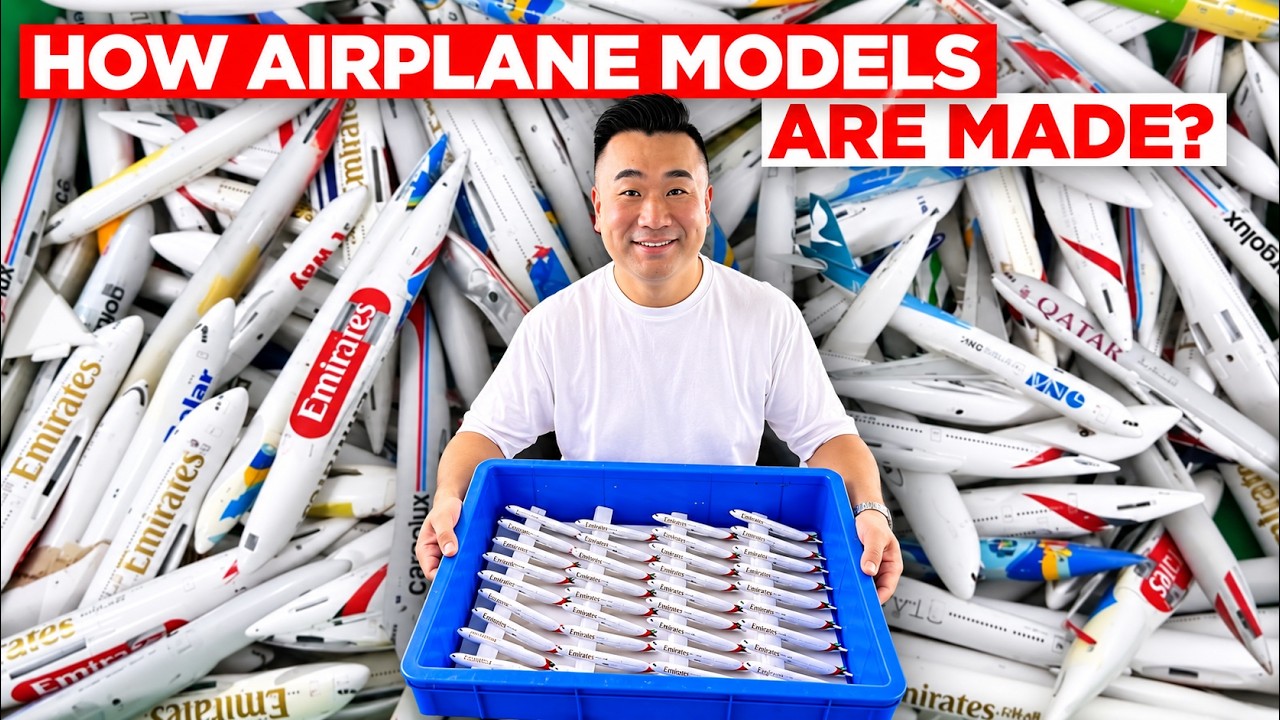 How are die-cast airplane models made? Inside an incredible collection