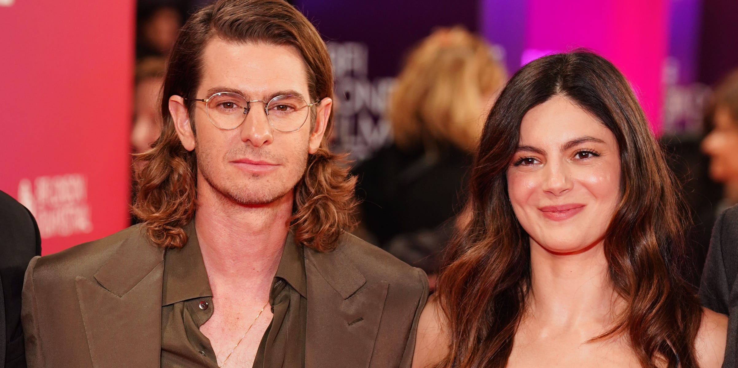 Andrew Garfield and Monica Barbaro have a red carpet date night in London