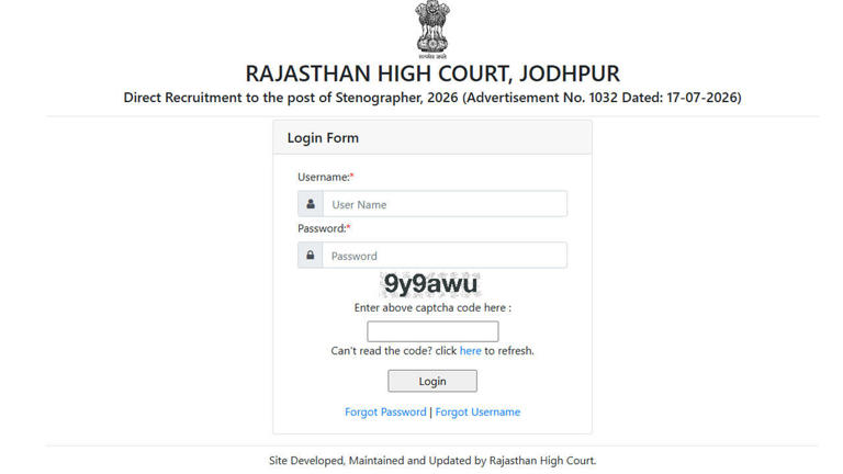 HCRAJ stenographer recruitment 2026: Download admit card and check ...