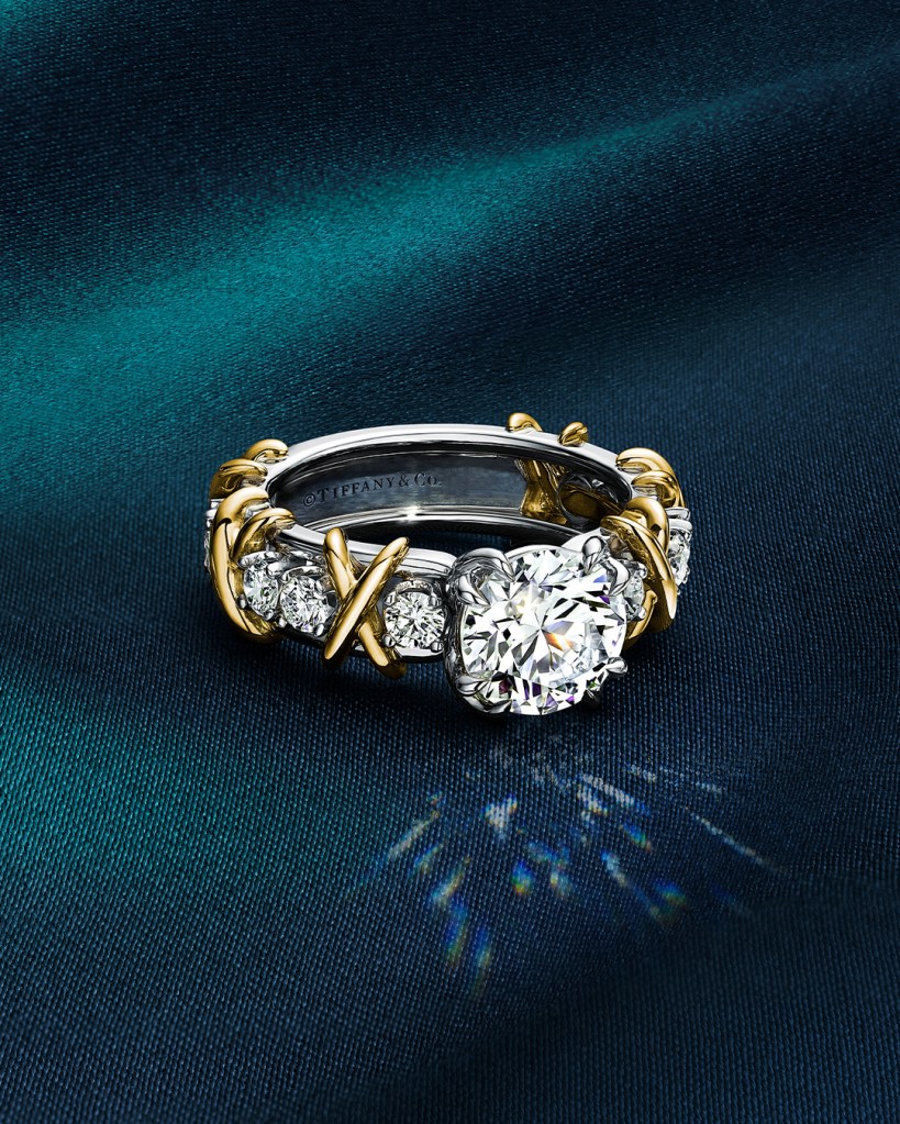 Tiffany & Co. launches new sixteen stone solitaire diamond ring