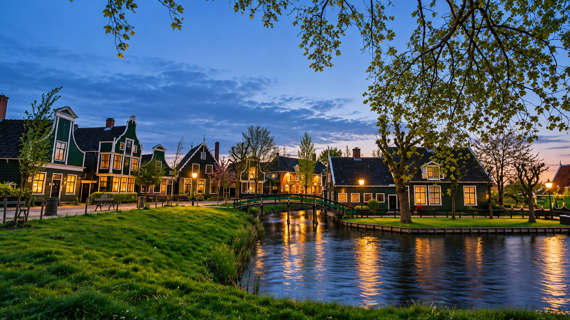 Zaanse Schans Netherlands a calm walk through Dutch history (4K)