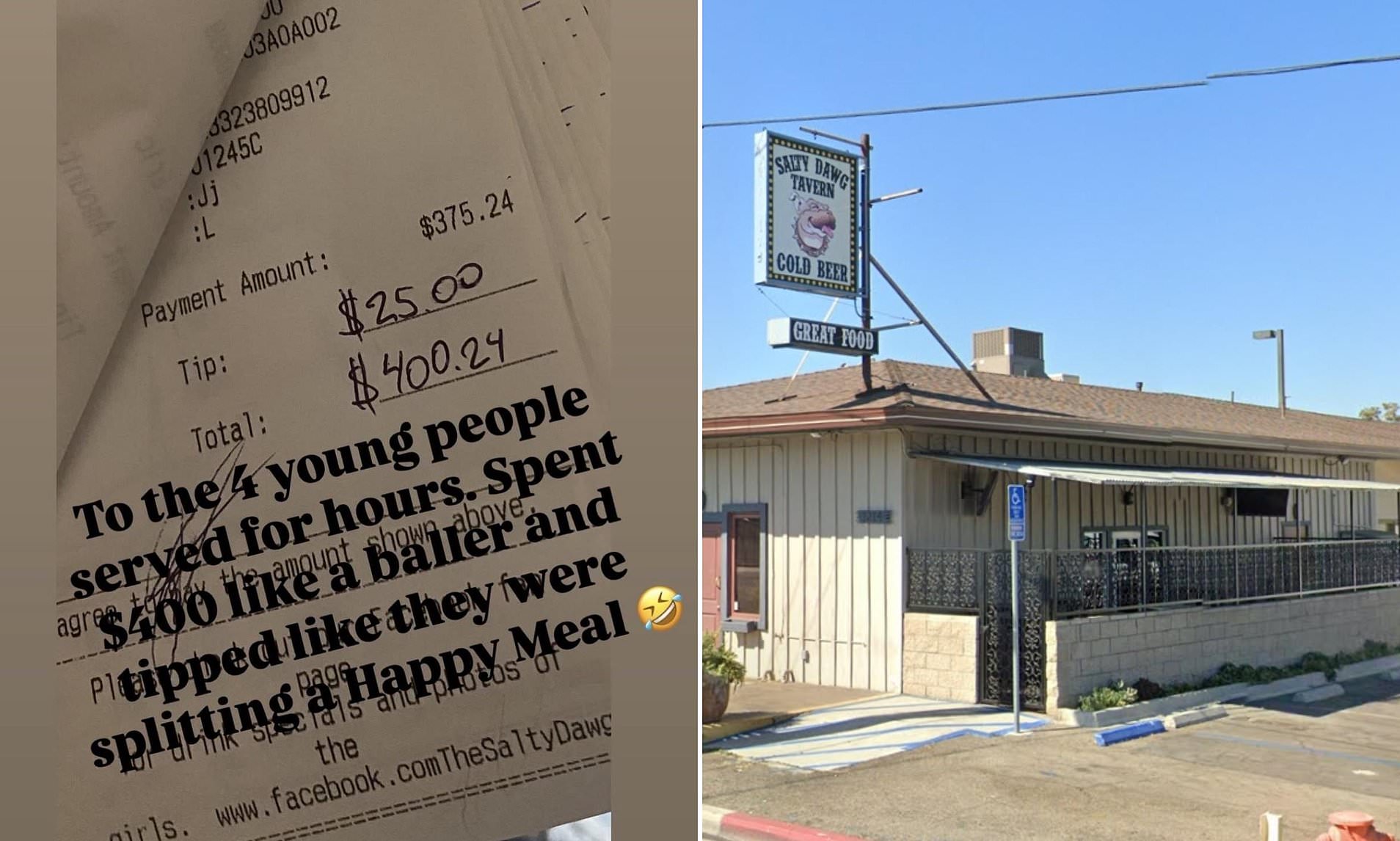 California bar sparks outrage after publicly shaming customers over tip
