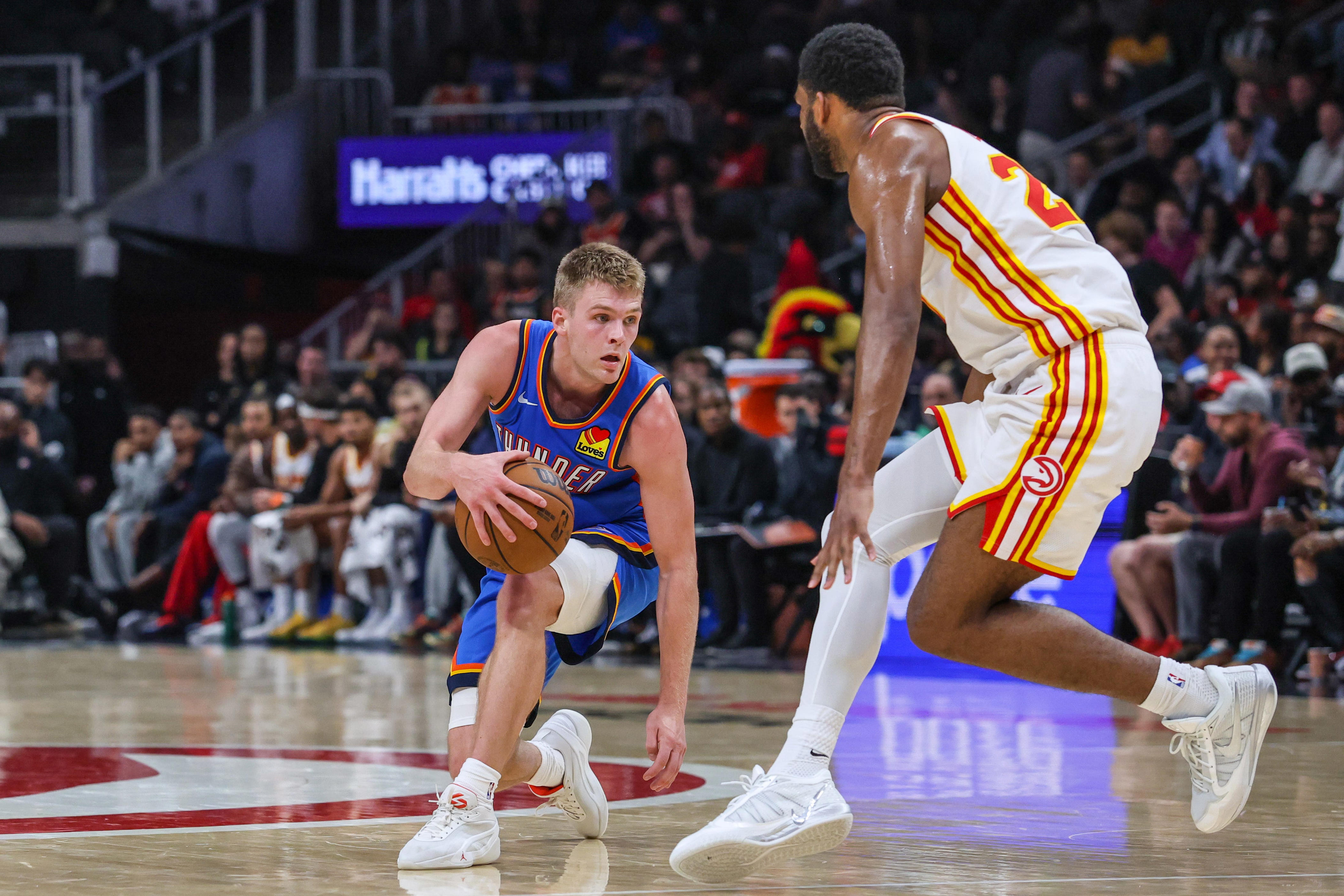 Thunder vs Hawks highlights: Bennett Stirtz, OKC fall short in NBA ...