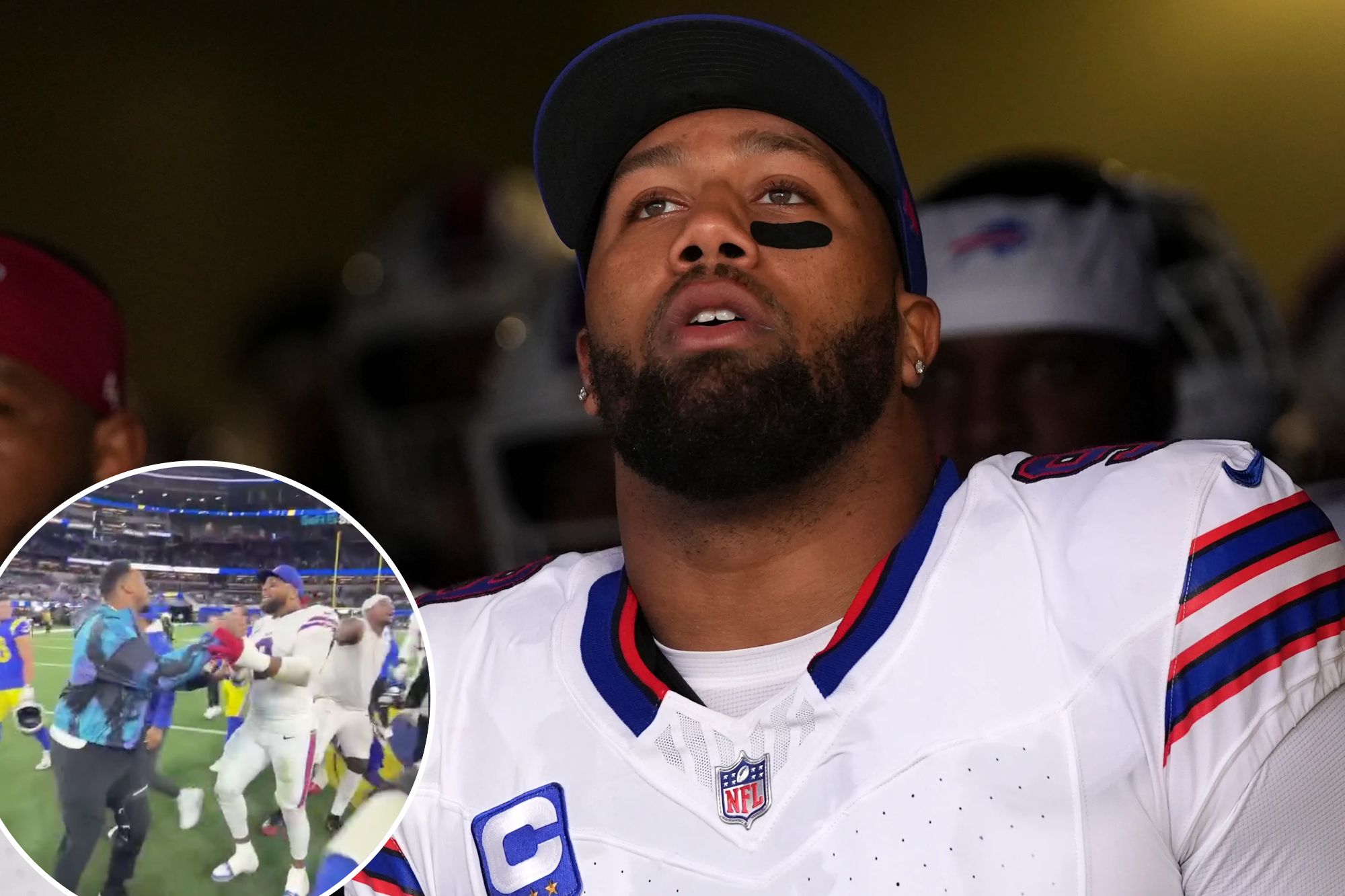 New video shows wild aftermath after Bradley Chugg got punched by Rams ...
