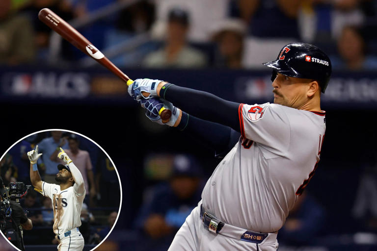 Nathaniel Lowe’s clutch hit lifts Guardians to ALCS Game 1 win over Rays