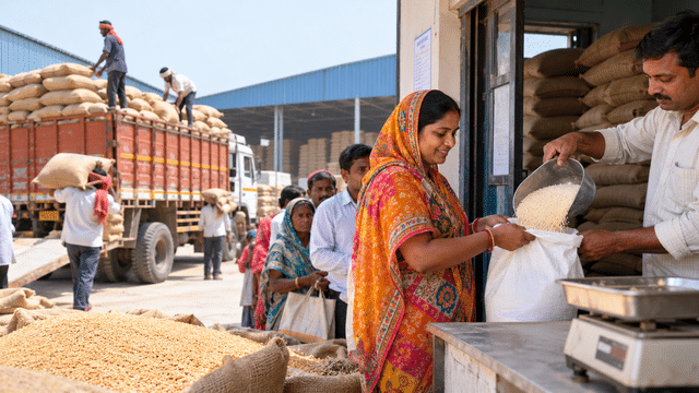Food security in India: How ration distribution works and who gets free ...