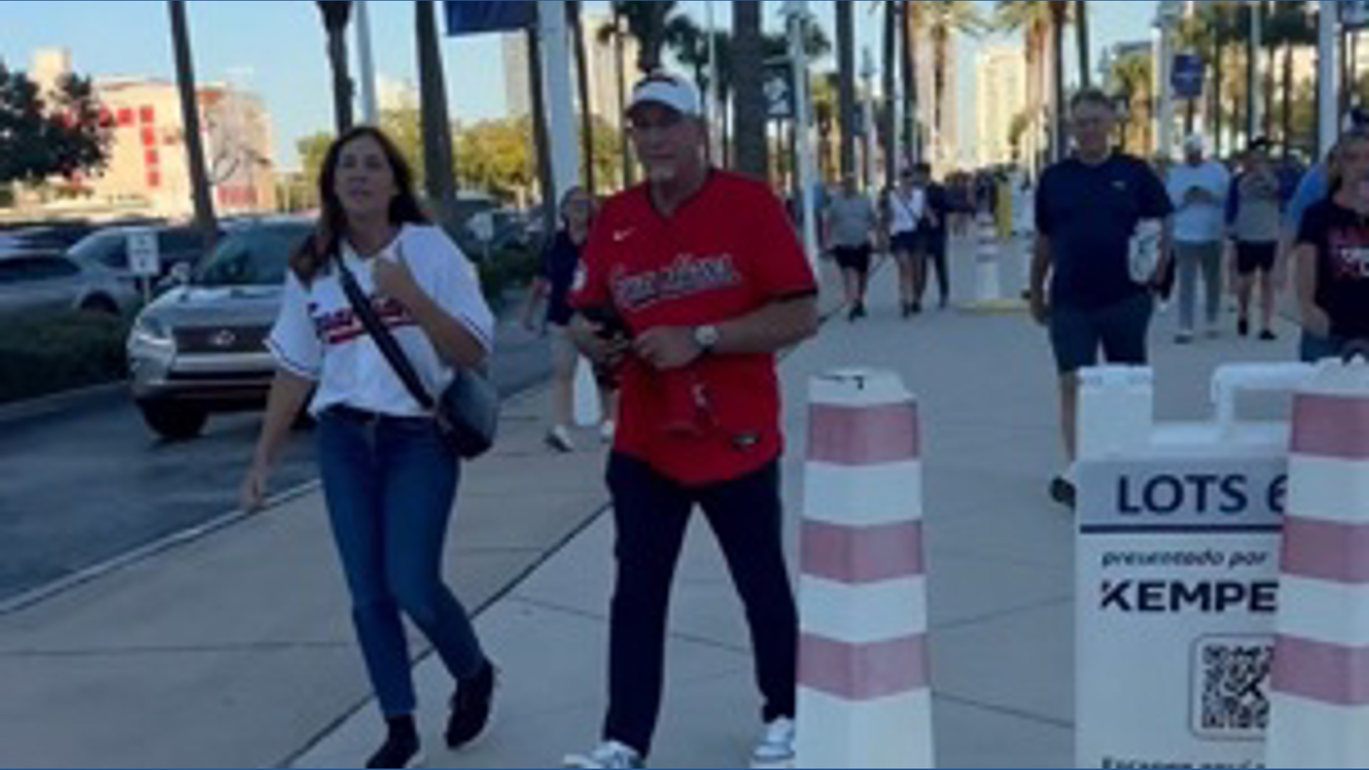 Rays fans and a couple of Cleveland fans
