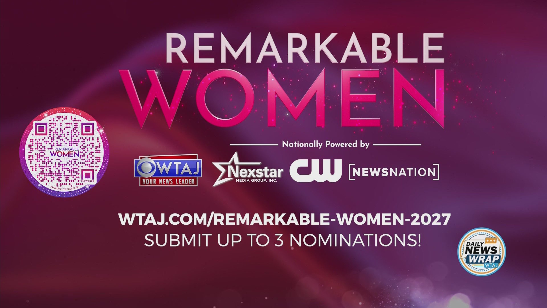 Daily news wrap: Remarkable women nominations