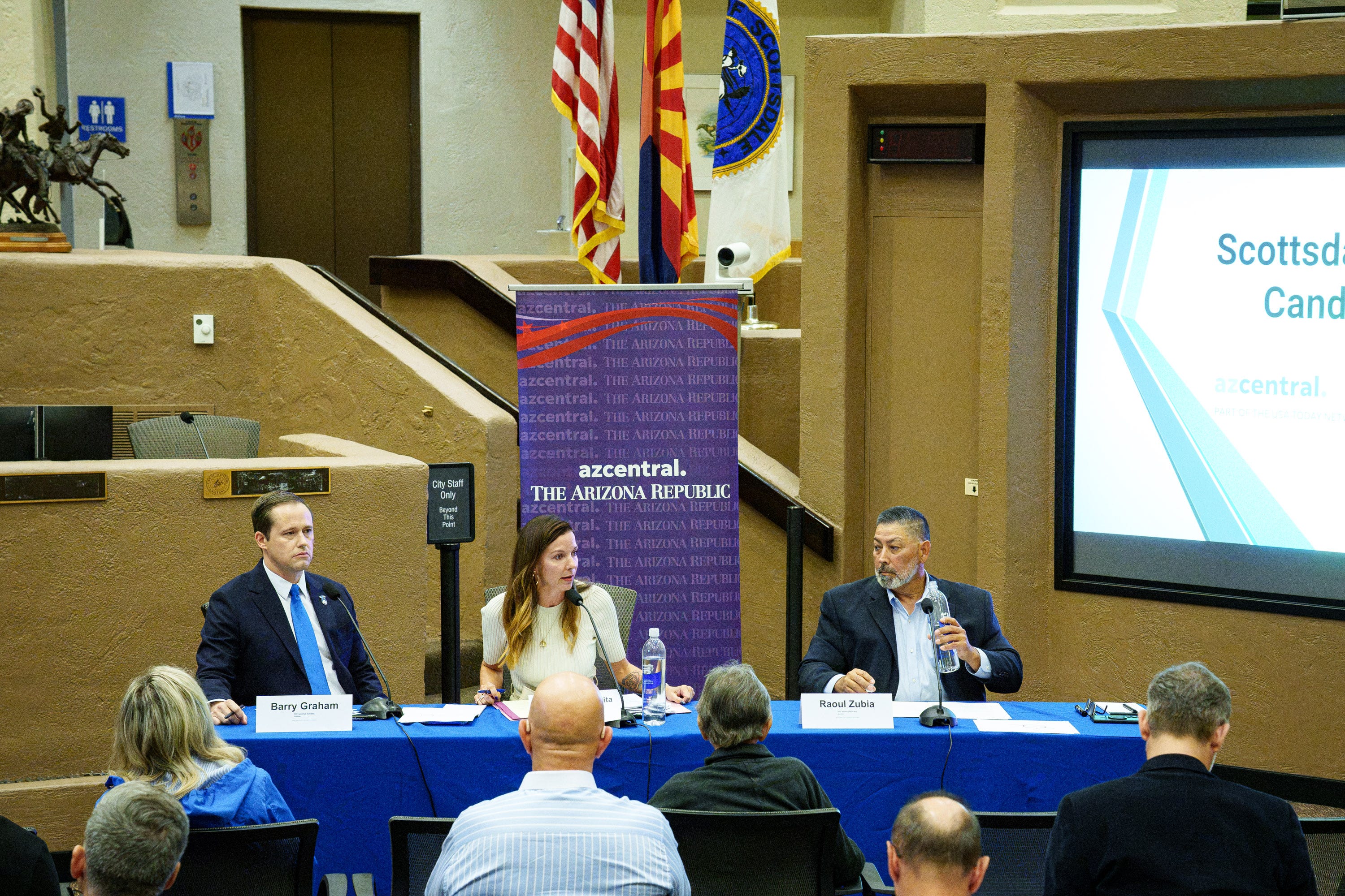 Scottsdale council candidates clash over water, growth, and clowns