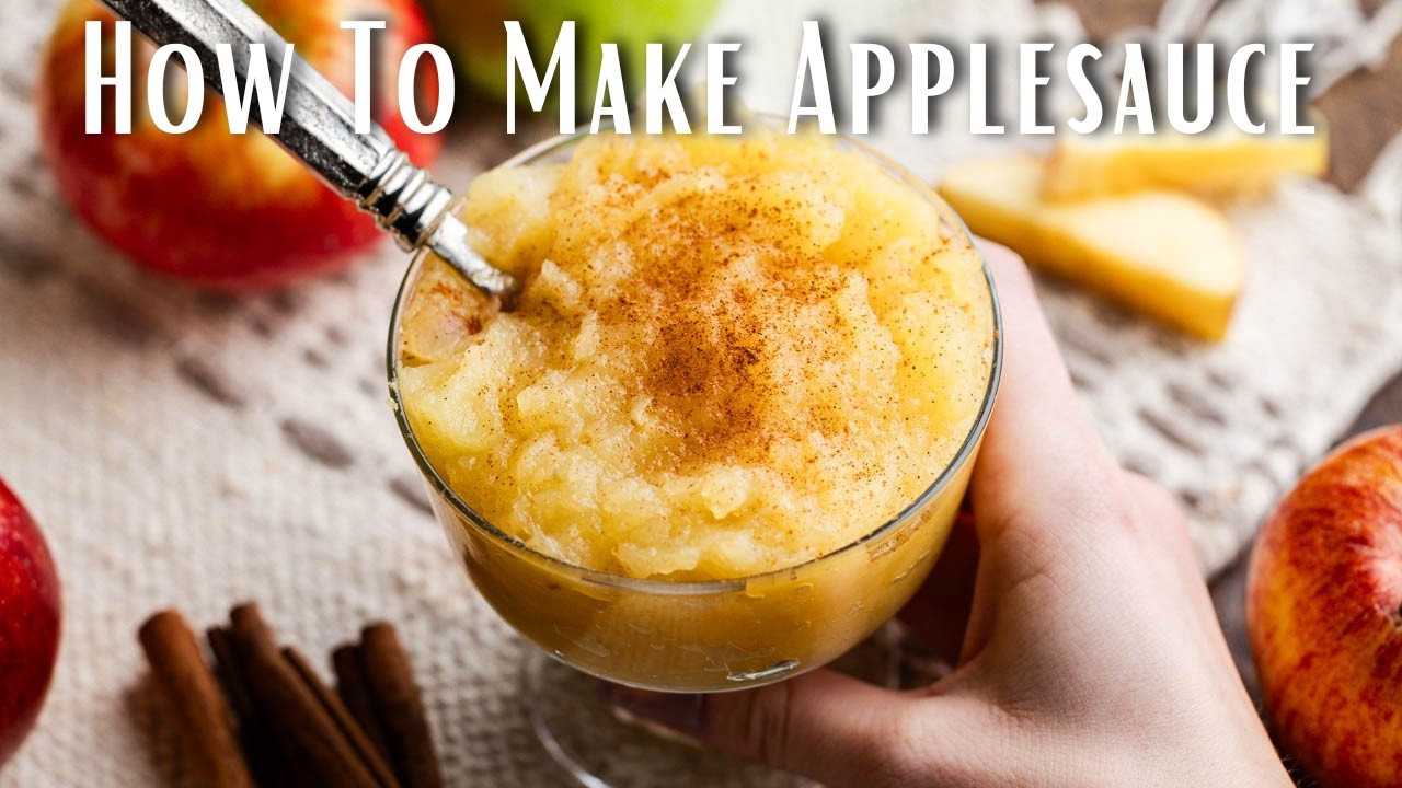 How to make homemade applesauce from scratch