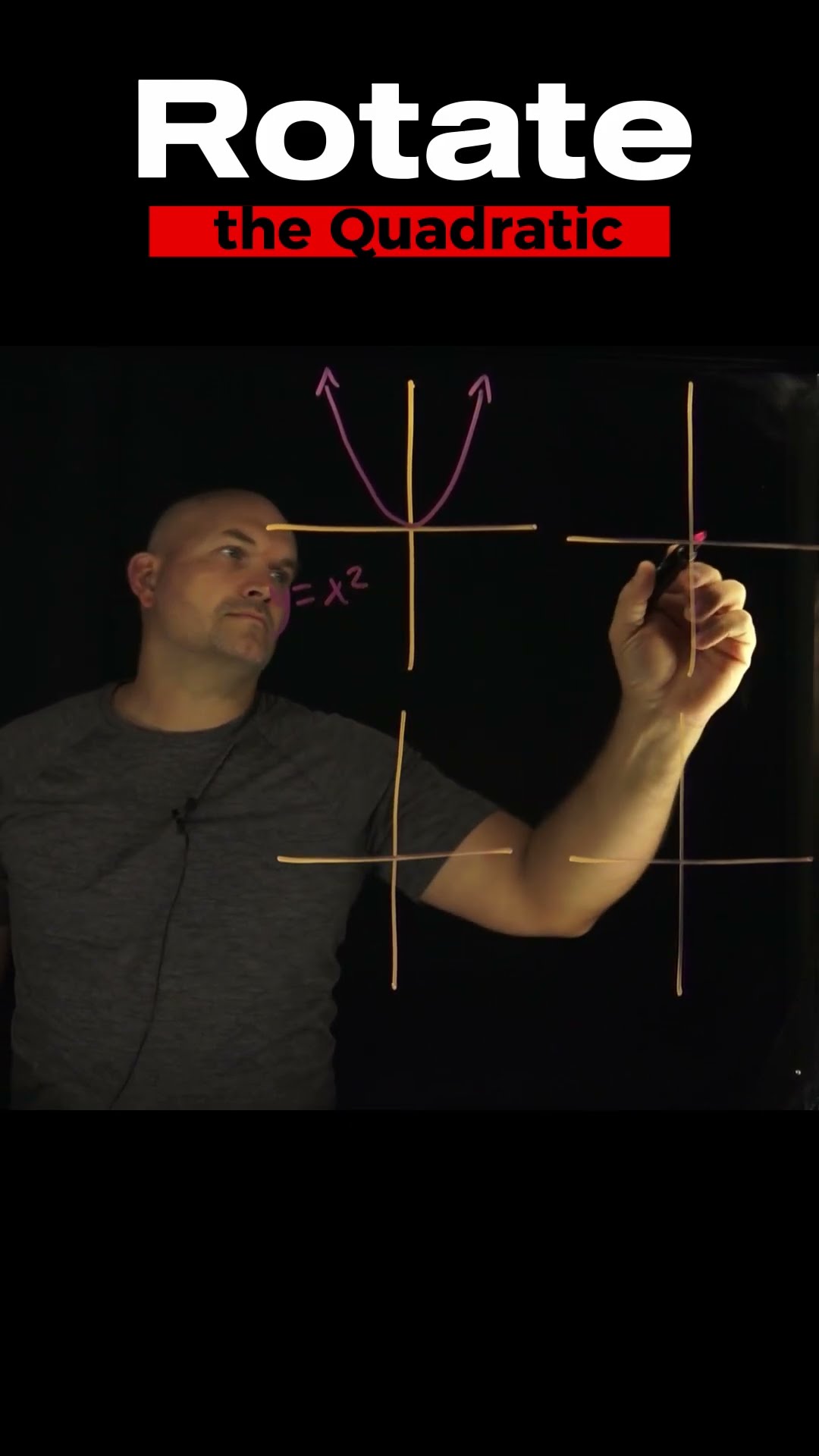 Rotate a Parabola different equation #math #brianmclogan