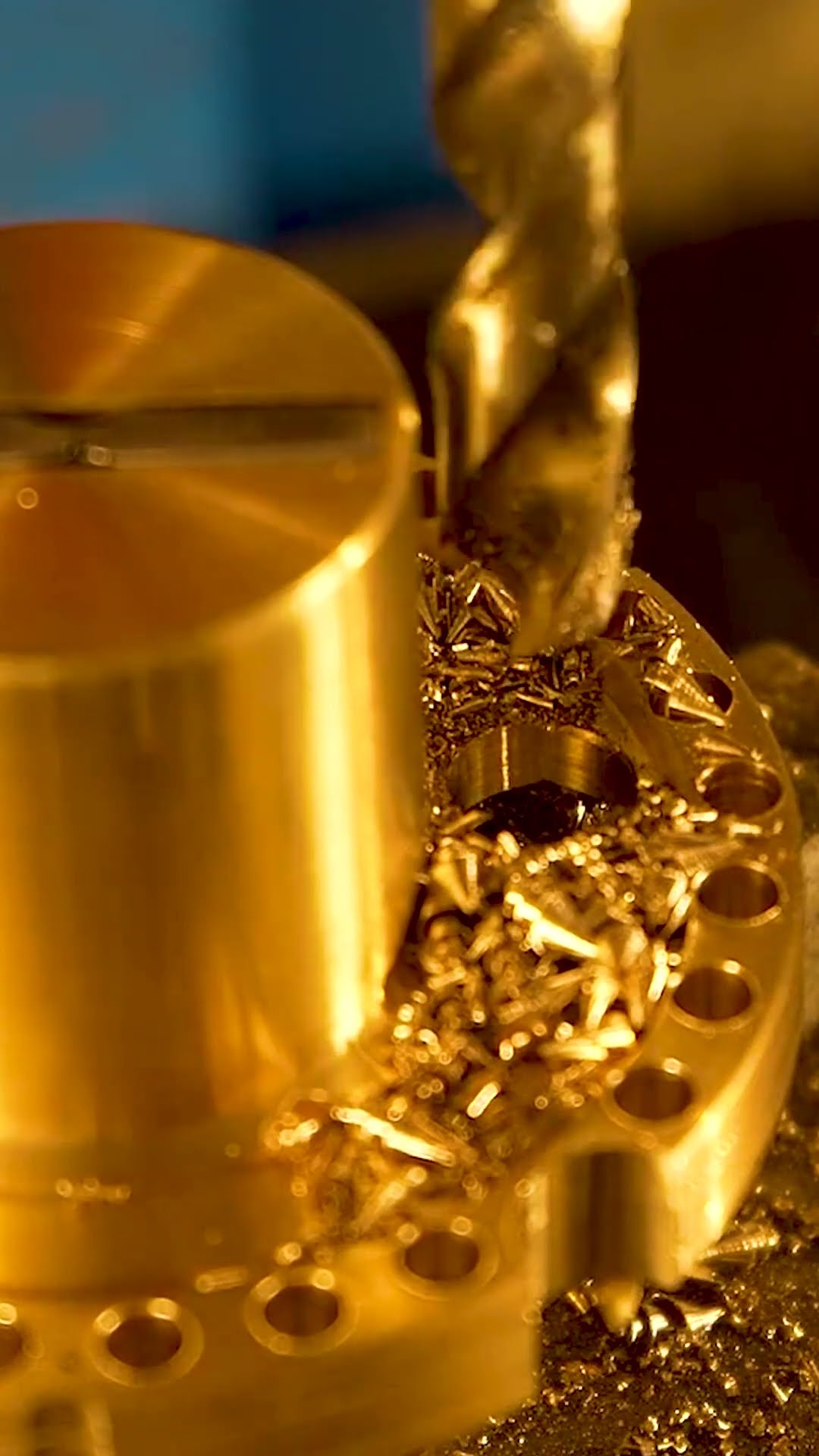 CNC machining mastery: Crafting an intricate brass cylinder