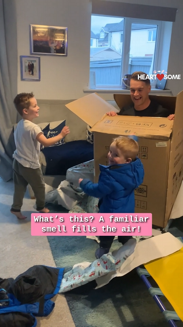 Military father stuns sons with unexpected early return following six ...