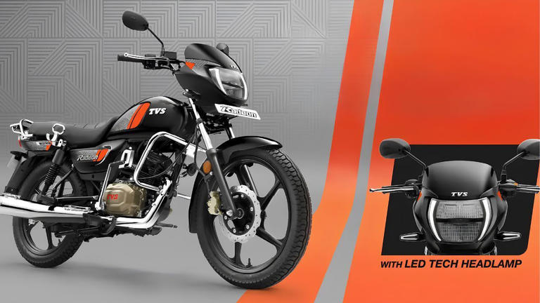 2026 TVS Radeon launched in India at Rs 67,100 with new LED lights