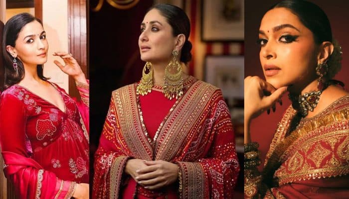 Navratri day 3 colour red: 5 celebrity-inspired festive looks you can ...
