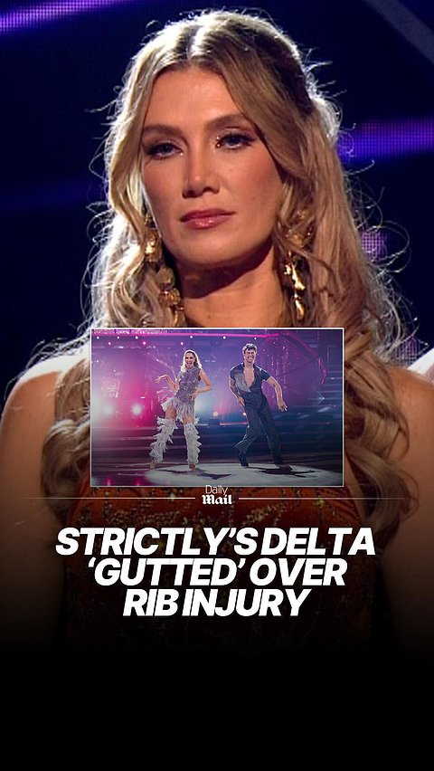Strictly's Delta Goodrem 'gutted' to be suffering a rib injury