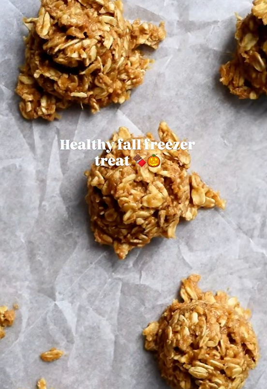 No bake pumpkin oat cookies with chocolate