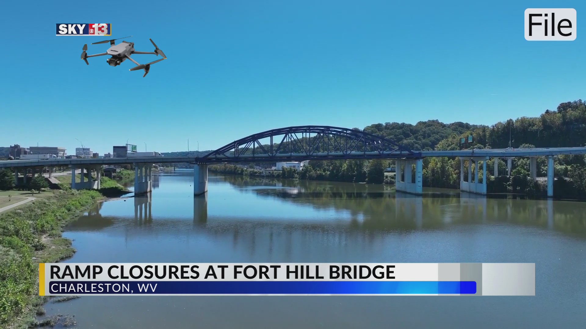 Fort Hill Bridge undergoing ramp closures for construction