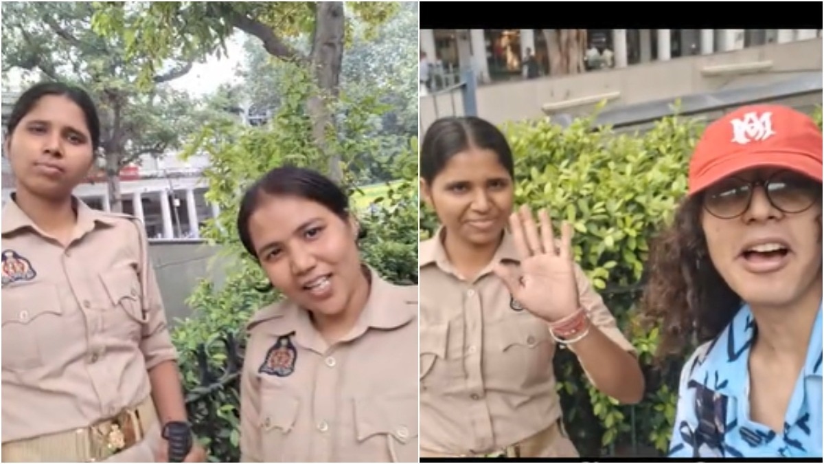Protestor's heartwarming conversation with woman cop who offered food ...