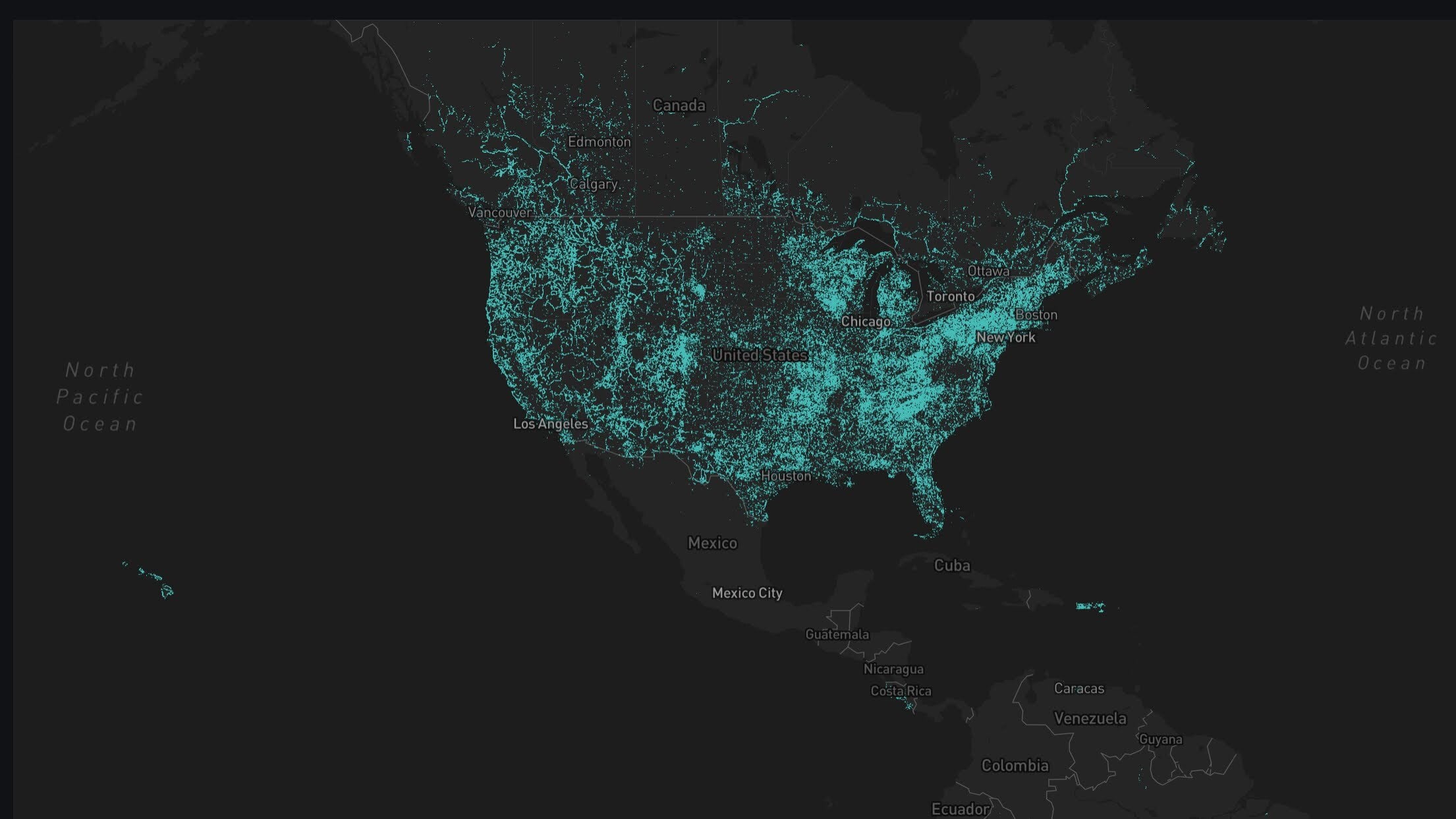 Where are people using cellular satellite services? This map will show you