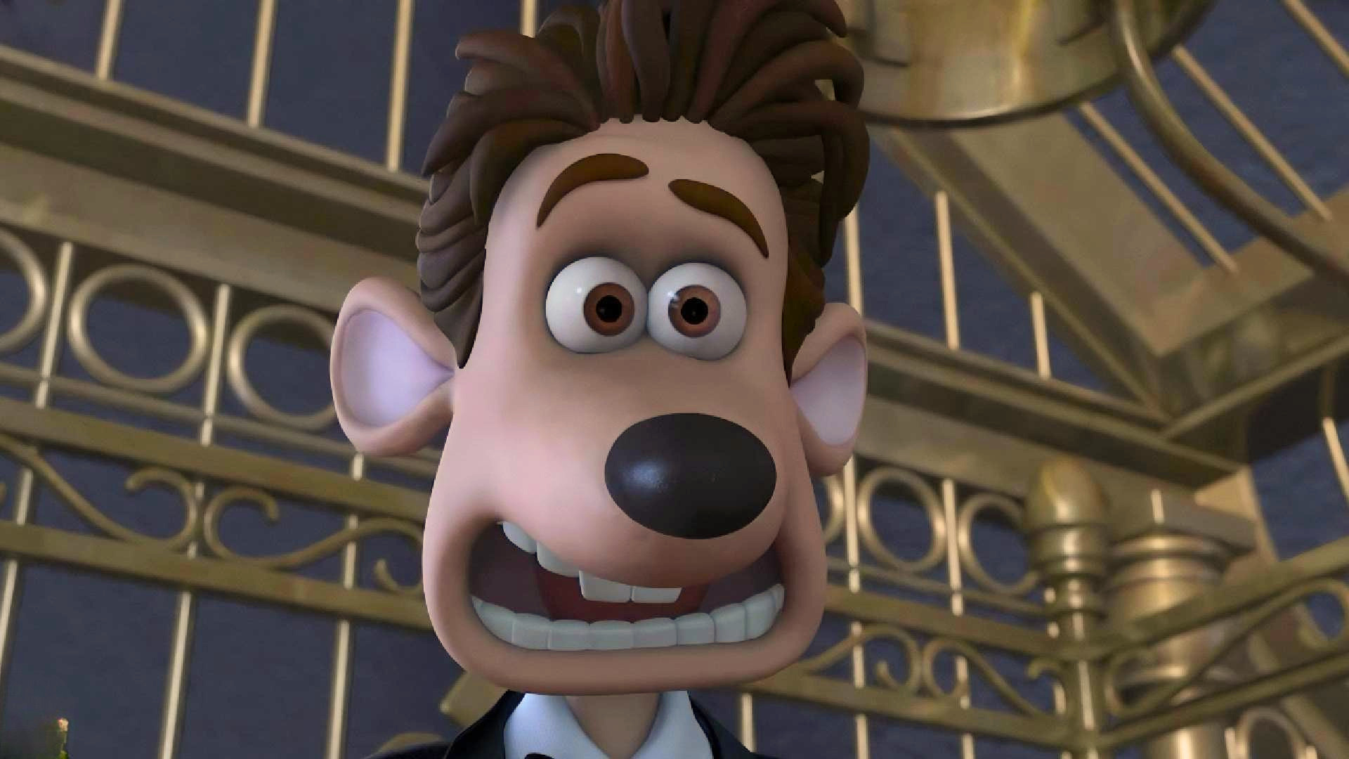 A penthouse rat gets sent down the drain in Flushed Away (2006)