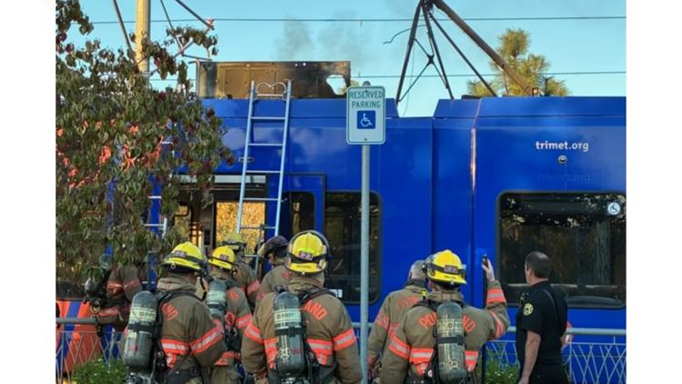 Fire on MAX train disrupts Orange Line service in Southeast Portland