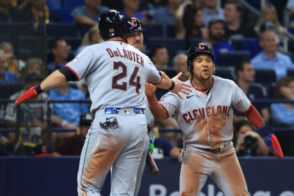 Chase DeLauter, José Ramírez lead Guardians' win in Game 1 of ALCS vs. Rays