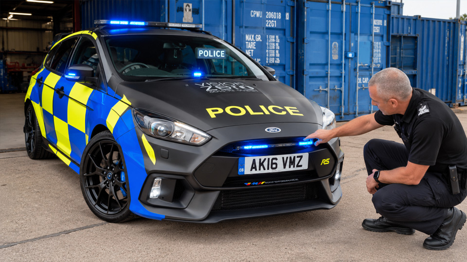 This modified car takes police styling to another level