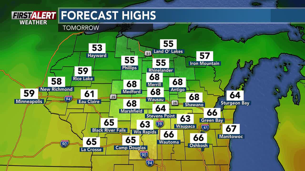 Cooler temperatures, more rain chances this week