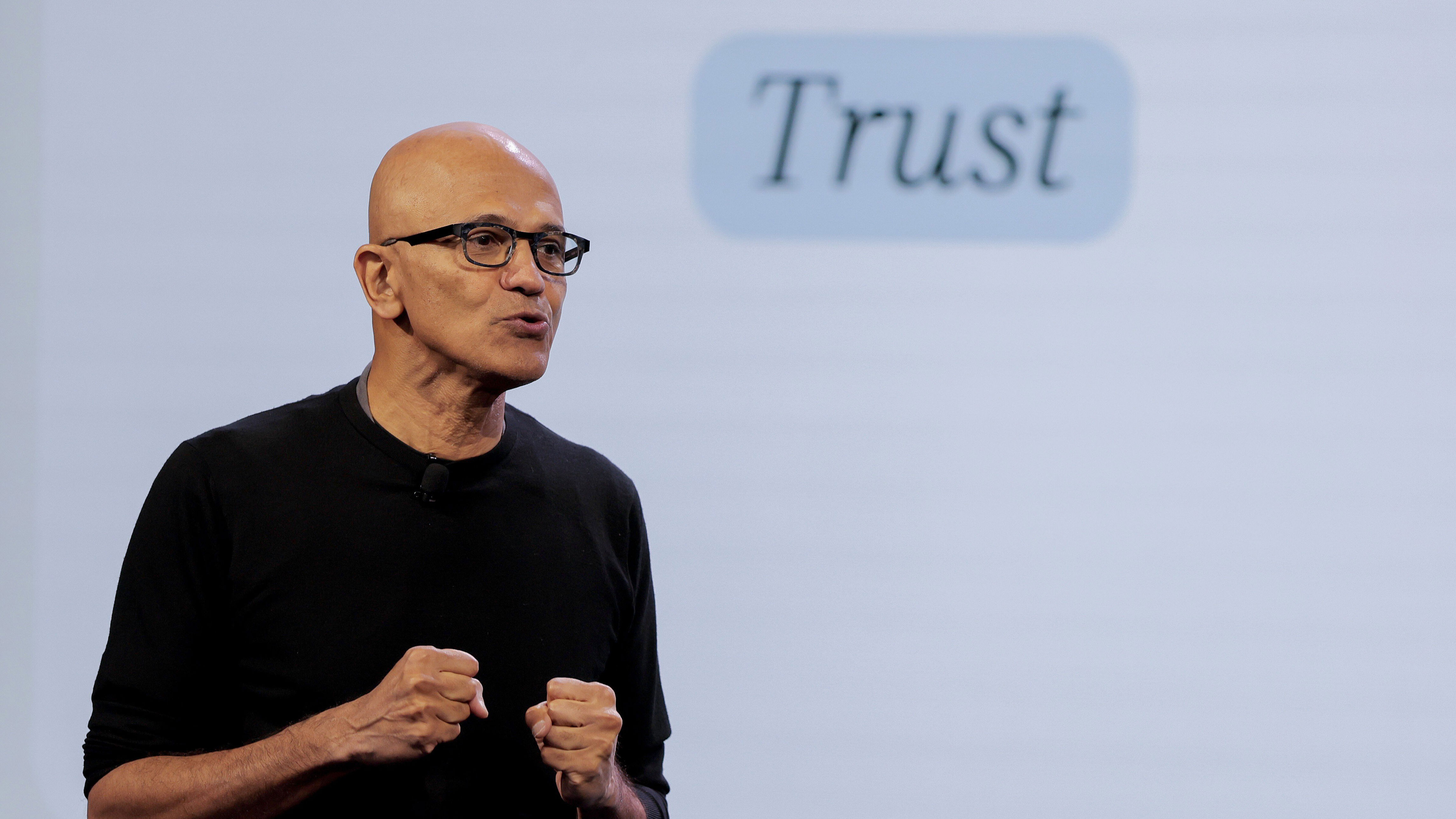 Microsoft CEO Satya Nadella calls for an AI 'emergency brake'