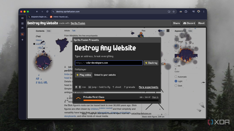 This Claude-built game lets you destroy any website, and it's absurdly ...