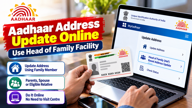 Aadhaar address update: How to use the head of family facility online