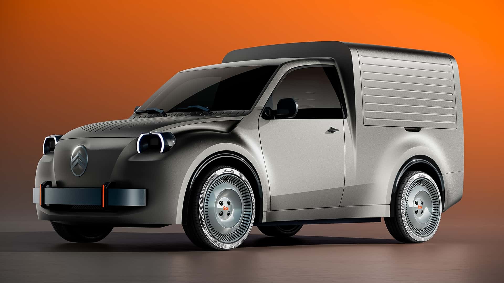 The new Citroen 2CV van is the perfect match for trendy baristas
