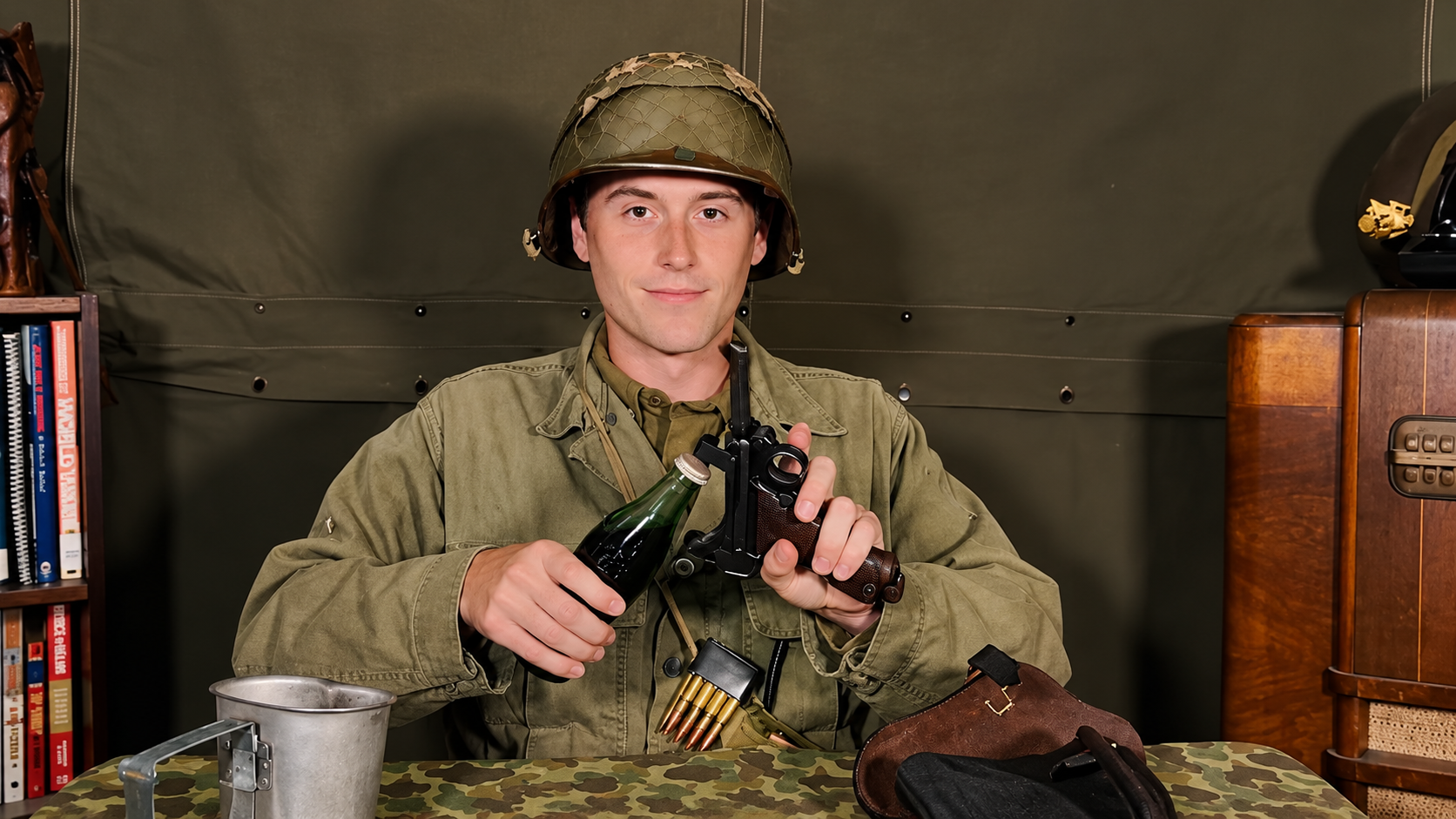 US soldiers used German guns in WWII sometimes to confuse the Germans