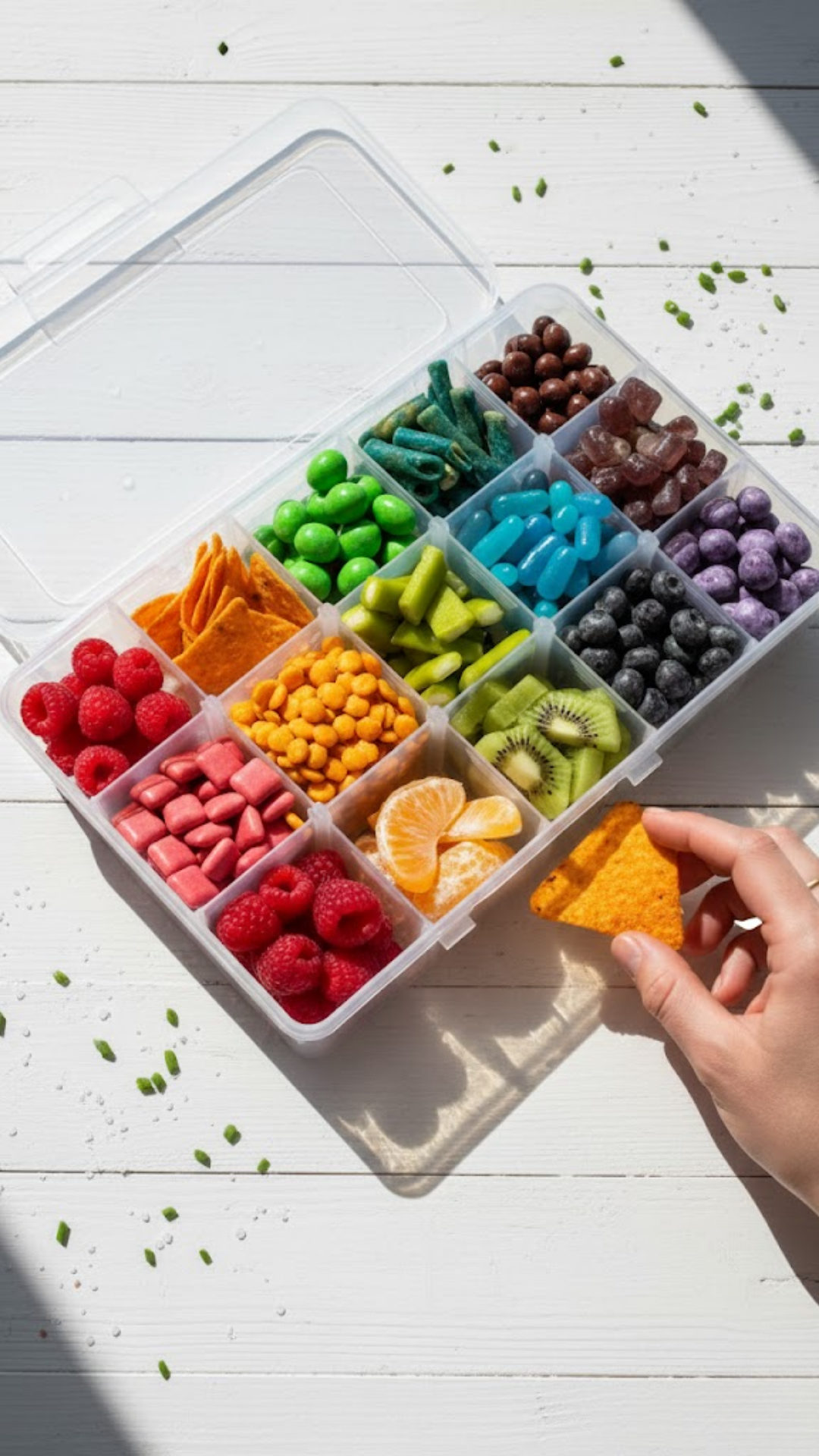 Snack box ideas rainbow treats for movie night