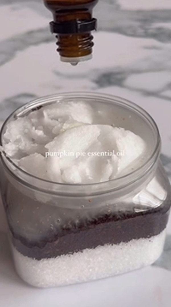 The skin care secrets behind a pumpkin coffee body scrub